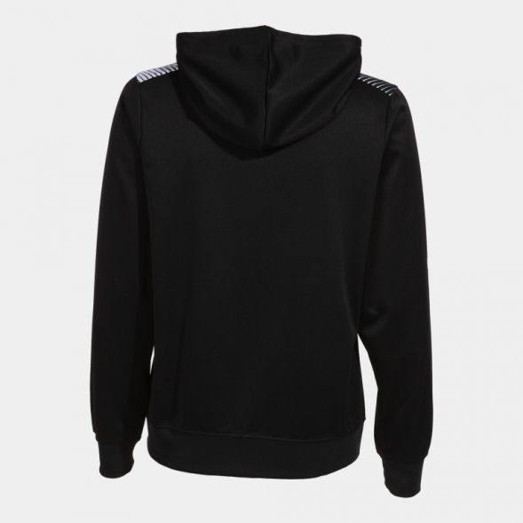 CHAQUETA CON CAPUCHA ECO SUPERNOVA NEGRO BLANCO