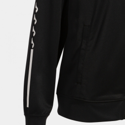 CHAQUETA CON CAPUCHA ECO SUPERNOVA NEGRO BLANCO