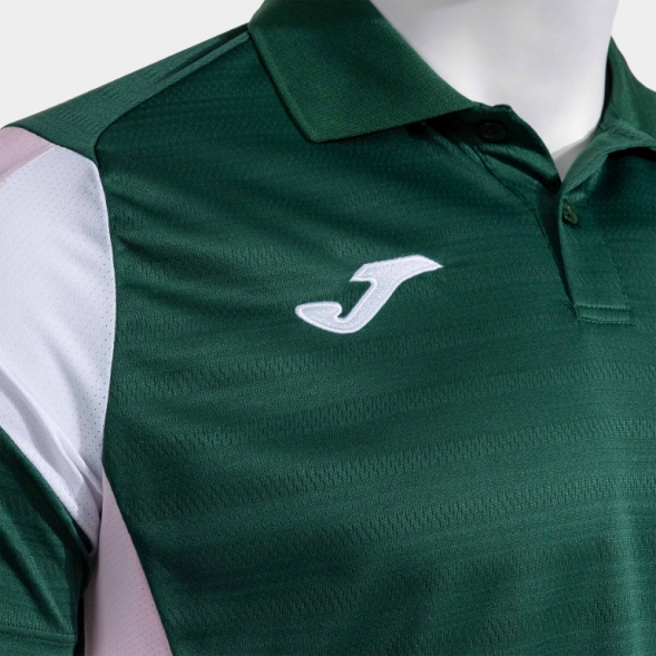 POLO MANGA CORTA MONTREAL VERDE ROSA