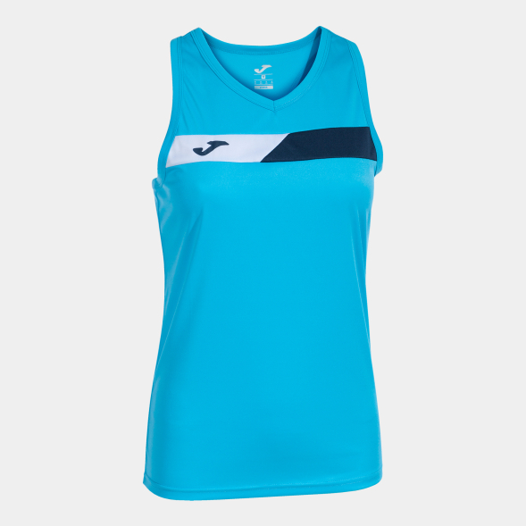 CAMISETA SIN MANGAS COURT TURQUESA FLÚOR MARINO