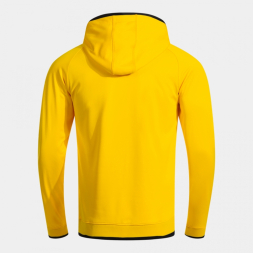 SUDADERA CON CAPUCHA COMBI PREMIUM AMARILLO NEGRO
