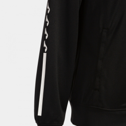 CHAQUETA CON CAPUCHA ECO SUPERNOVA NEGRO NARANJA