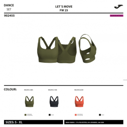 SUJETADOR DEPORTIVO STEP CORAL