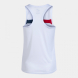CAMISETA SIN MANGAS COURT BLANCO ROJO