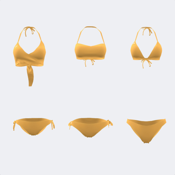 SUJETADOR + BRAGUITA DE BIKINI SANTA MÓNICA II NARANJA