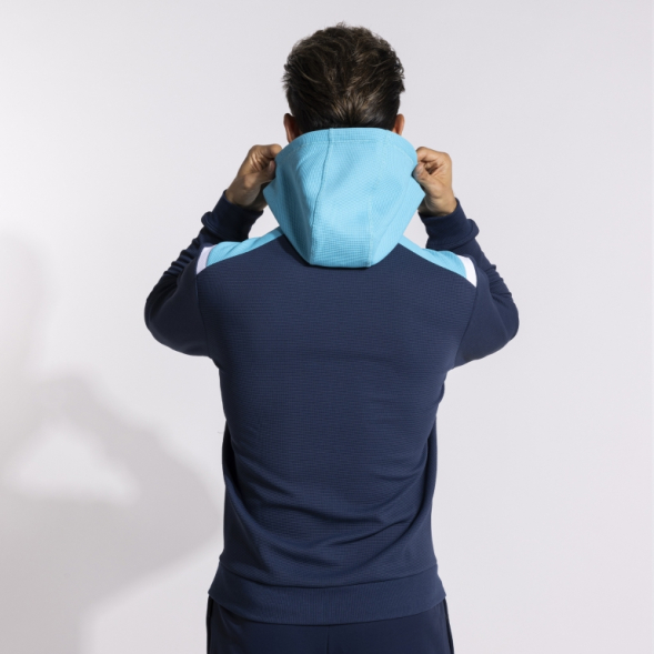 CHAQUETA CON CAPUCHA TOLEDO MARINO TURQUESA FLÚOR