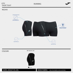 MALLAS CORTAS R-CITY ICONIC NEGRO