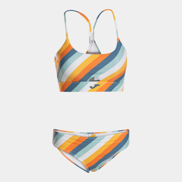 BIKINI SANTA MÓNICA II NARANJA BLANCO