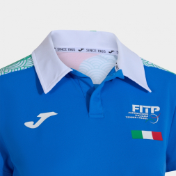 POLO MANGA CORTA MUJER 2ª FED. ITALIA TENIS Y PADEL