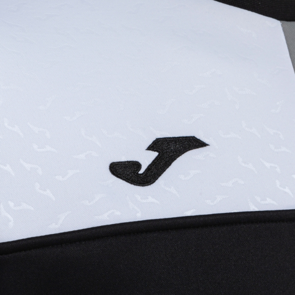 SUDADERA CREW V NEGRO GRIS