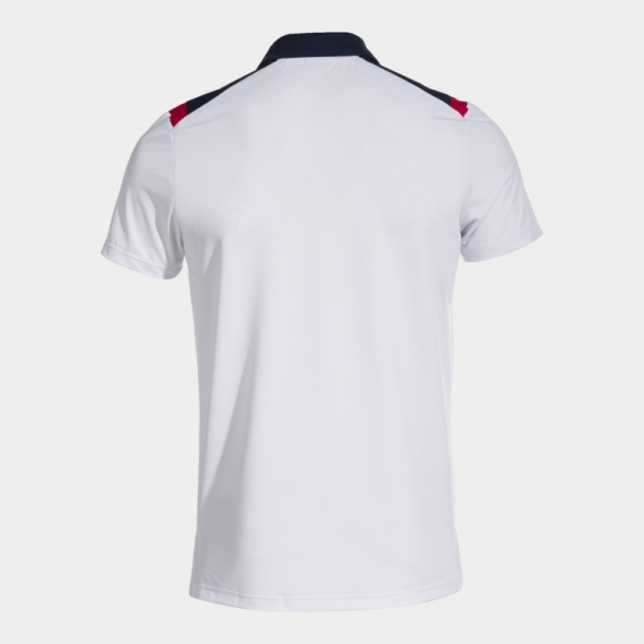 POLO MANGA CORTA TOLEDO BLANCO MARINO