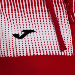 CHAQUETA CON CAPUCHA ECO SUPERNOVA ROJO BLANCO