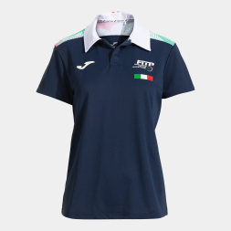 POLO MANGA CORTA MUJER 3ª OPC. B FED. ITALIA TENIS Y PADEL