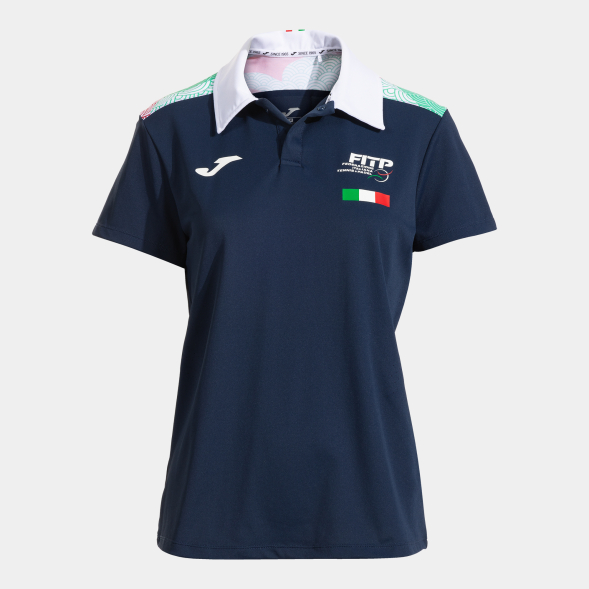 POLO MANGA CORTA MUJER 3ª OPC. B FED. ITALIA TENIS Y PADEL