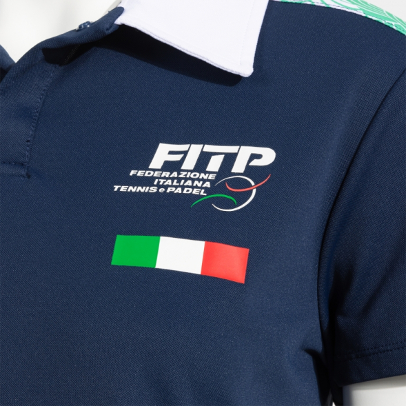 POLO MANGA CORTA MUJER 3ª OPC. B FED. ITALIA TENIS Y PADEL