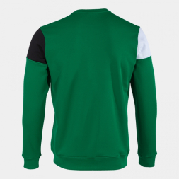 SUDADERA CREW V VERDE NEGRO