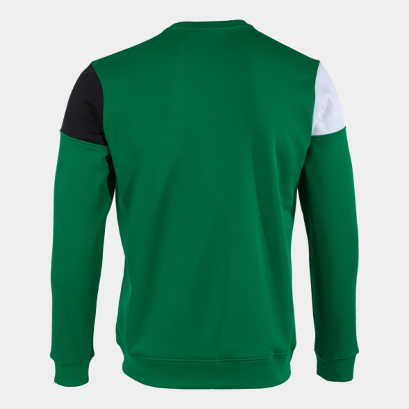SUDADERA CREW V VERDE NEGRO