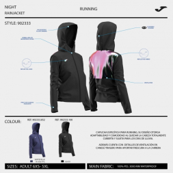 CHUBASQUERO R-NIGHT NEGRO