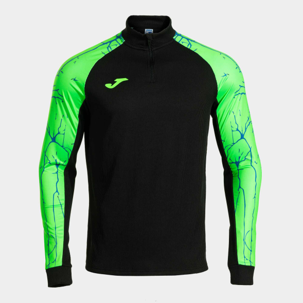 SUDADERA ELITE IX NEGRO VERDE FLÚOR