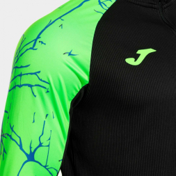 SUDADERA ELITE IX NEGRO VERDE FLÚOR