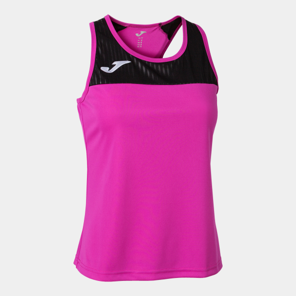 CAMISETA TIRANTES MONTREAL ROSA FLÚOR NEGRO