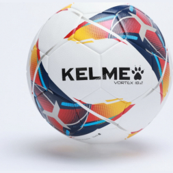 Мяч футзал. KELME Vortex 18.2 Indoor, 8301QU5074-113, р.4, 32 пан, ТПУ, термосш, бело-сине-зеленый