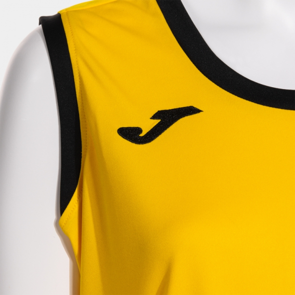 CAMISETA SIN MANGAS CANCHA AMARILLO NEGRO