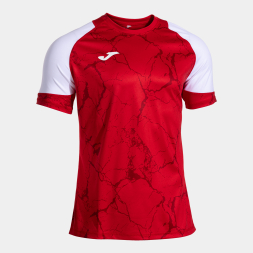 CAMISETA MANGA CORTA HISPA V ROJO BLANCO