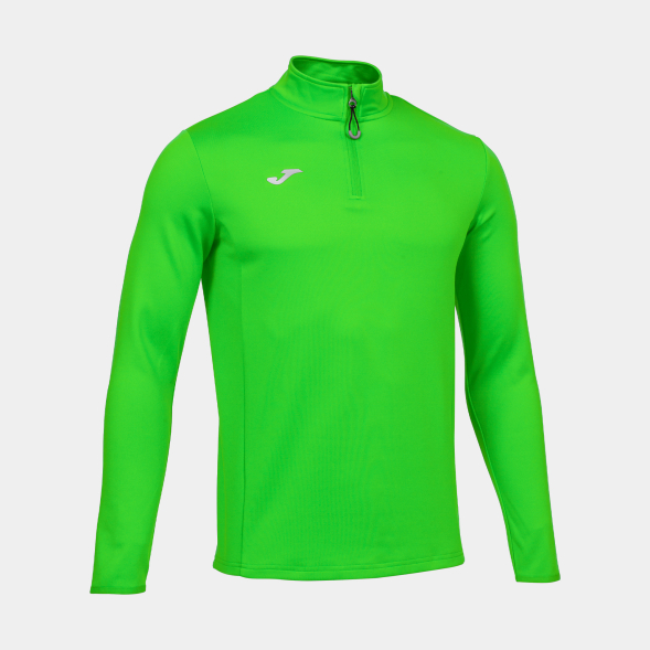 SUDADERA RUNNING NIGHT VERDE FLÚOR