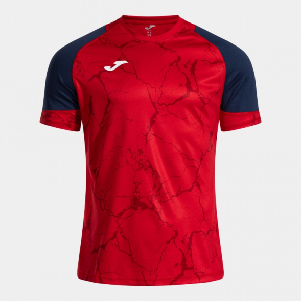 CAMISETA MANGA CORTA HISPA V ROJO DARK NAVY