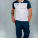 Поло с коротким рукавом HOBBY Белый-темно синий