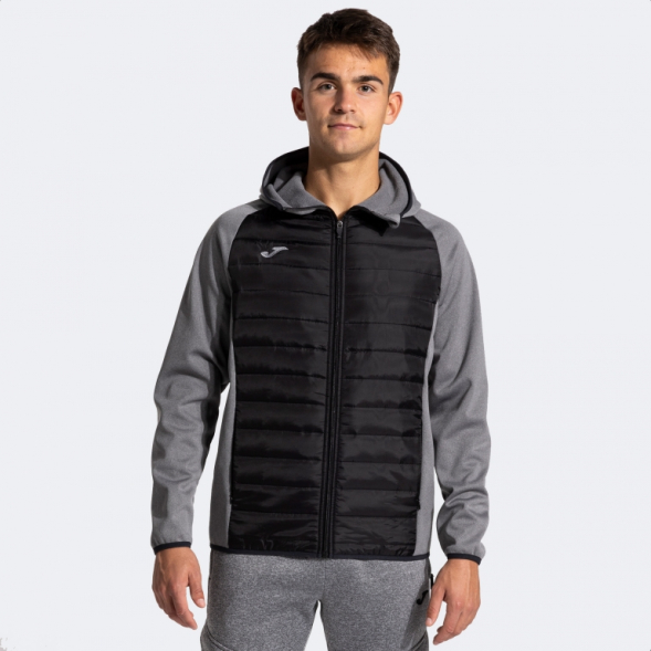 SOFT SHELL BERNA III GRIS MELANGE NEGRO