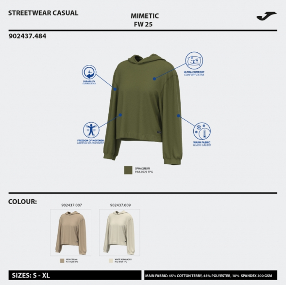 SUDADERA CON CAPUCHA MIMETIC MARRÓN