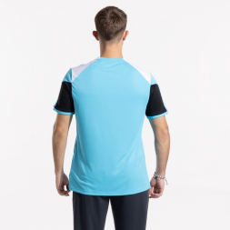 CAMISETA MANGA CORTA DANUBIO TURQUESA NEGRO