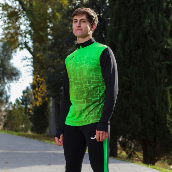 Толстовка  ELITE VIII Черный-зеленый