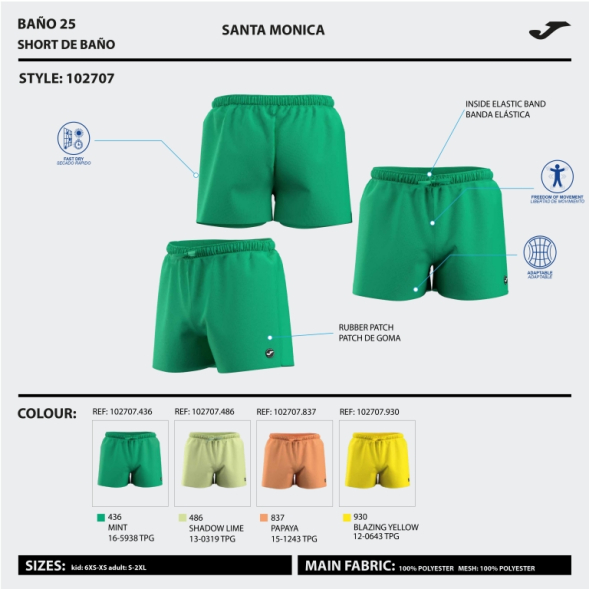 BERMUDA DE BAÑO ARNAO NARANJA