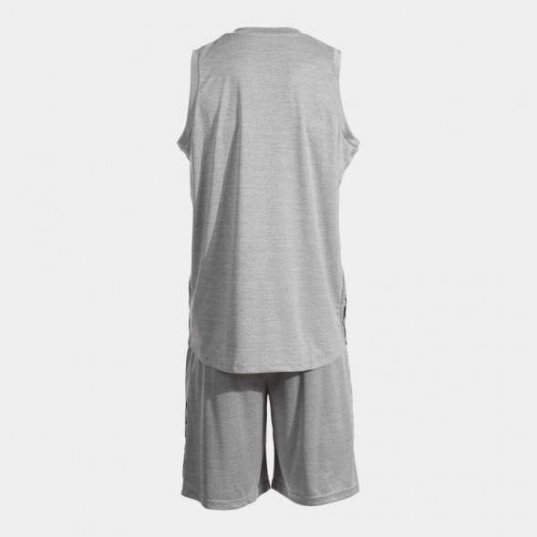 SET OLIMPIADA BASKET GRIS MELANGE NEGRO