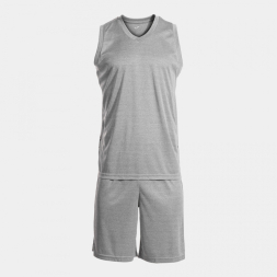 SET OLIMPIADA BASKET GRIS MELANGE NEGRO