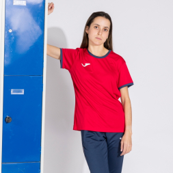 CAMISETA MANGA CORTA COMBI PREMIUM ROJO DARK NAVY