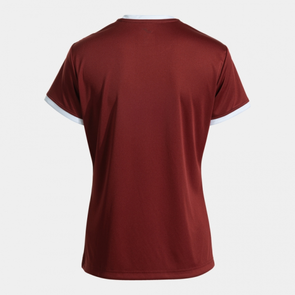 CAMISETA MANGA CORTA COMBI PREMIUM BURDEOS BLANCO