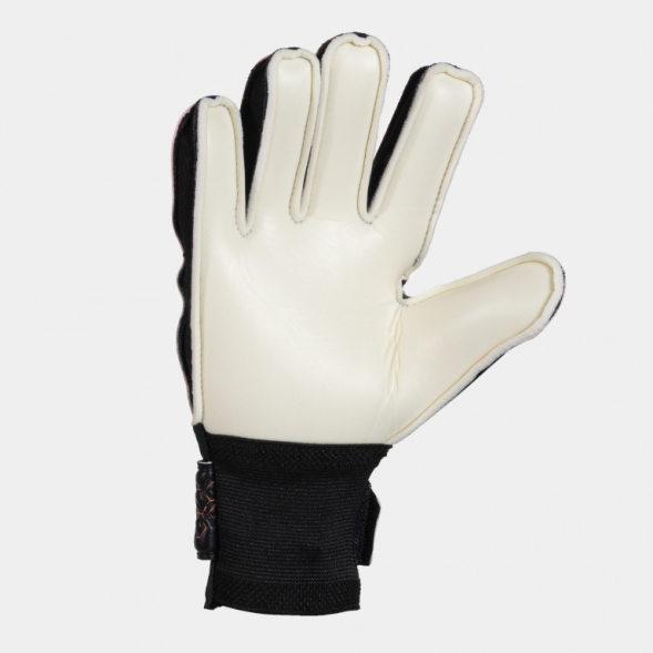 GUANTES PORTERO CALCIO CORAL FLUOR NEGRO