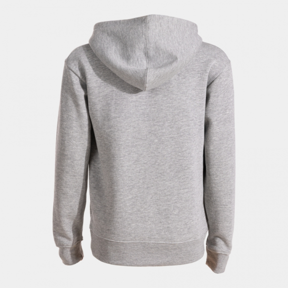 SUDADERA CON CAPUCHA LION GRIS MELANGE
