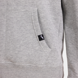 SUDADERA CON CAPUCHA LION GRIS MELANGE