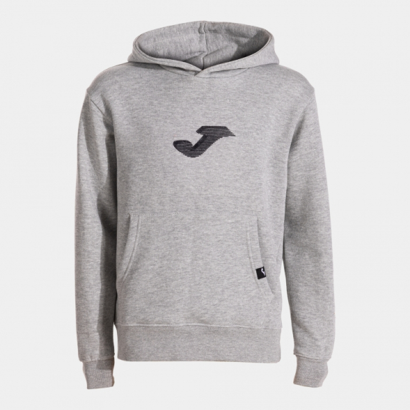 SUDADERA CON CAPUCHA LION GRIS MELANGE