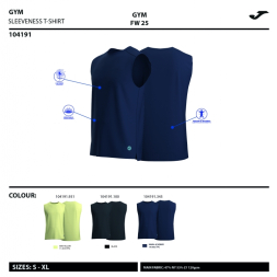 CAMISETA SIN MANGAS CORE MARINO