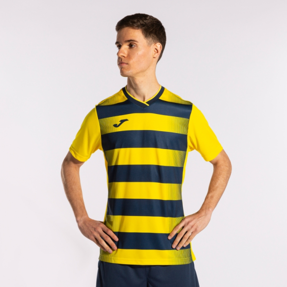 CAMISETA MANGA CORTA EUROPA V AMARILLO MARINO