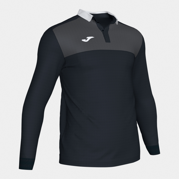 Поло с длинным рукавом WINNER Черный-антрацит