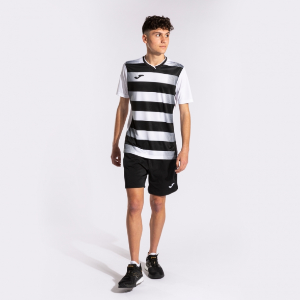 CAMISETA MANGA CORTA EUROPA V BLANCO NEGRO