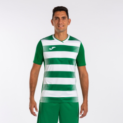CAMISETA MANGA CORTA EUROPA V VERDE BLANCO