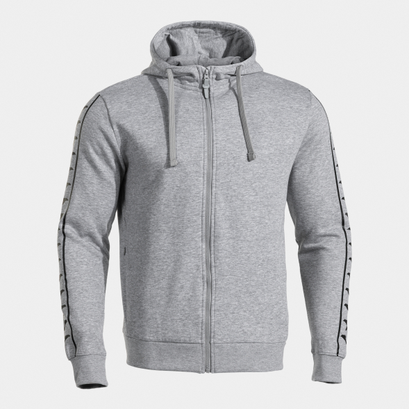 CHAQUETA CON CAPUCHA HEROIC GRIS NEGRO